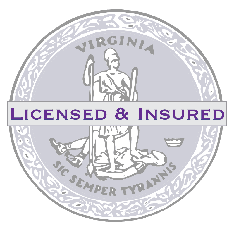 Sketch-style Virginia state seal badge